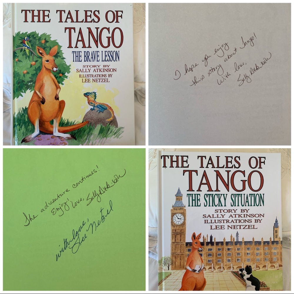 The Tales of Tango Book Set by Sally Atkinson Lee Netzel 1996 Hardback Signed
